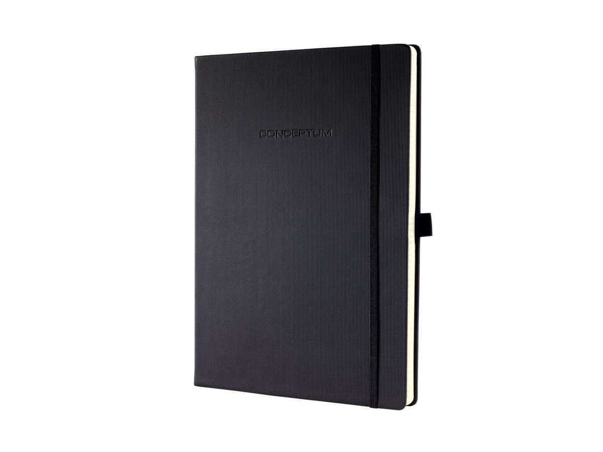 SIGEL Notizbuch Conceptum ca DIN A4 liniert, schwarz Hardcover 194 Seiten, 1 St