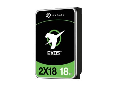 SEAGATE EXOS 2X18 SAS 18TB Helium 7200rpm 9TB Capacity per Logical Unit 12Gb/s 256MB cache 8,89cm 3,5Zoll SEAGATE EXOS 2X18 SAS 18TB Helium 7200rpm 9TB Capacity per Logical Unit 12Gb/s 256MB cache 8,89cm 3,5Zoll