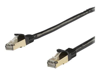 STARTECH.COM 5m CAT6a Ethernet Cable - Black - RJ45 Snagless Connectors - CAT6a STP Cord - Copper Wire - Network Cable 6ASPAT5MBK STARTECH.COM 5m CAT6a Ethernet Cable - Black - RJ45 Snagless Connectors - CAT6a STP Cord - Copper Wire - Network Cable 6ASPAT5MBK