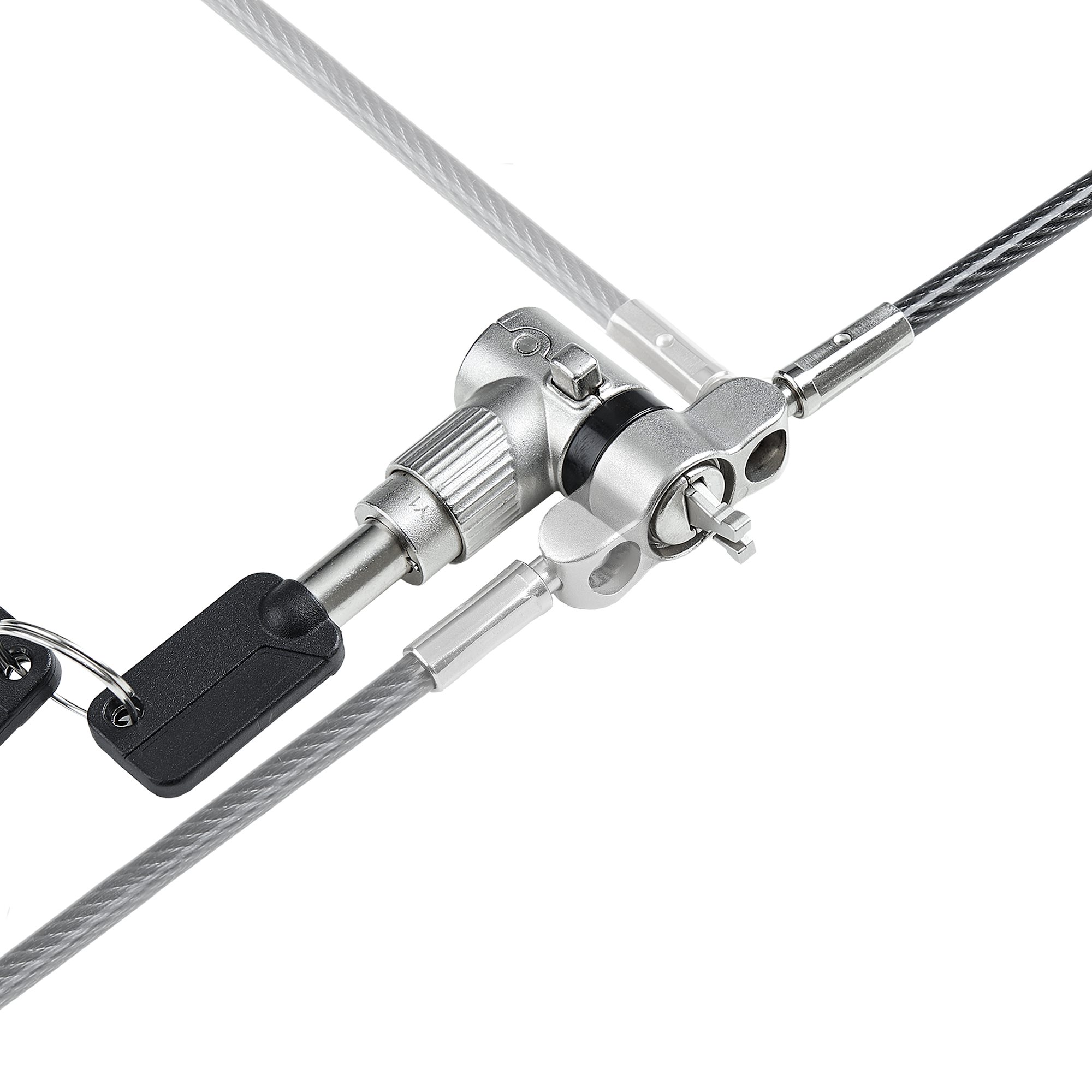 STARTECHCOM Universal Laptop Lock 66ft Security Cable For Notebook Compatible w Noble WedgeNanoKSlot Keyed Locking Cable