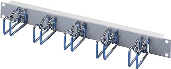 Rittal Rangierpanel 1HE RAL7035 mit 5 Bügeln Stahl 105x43mm