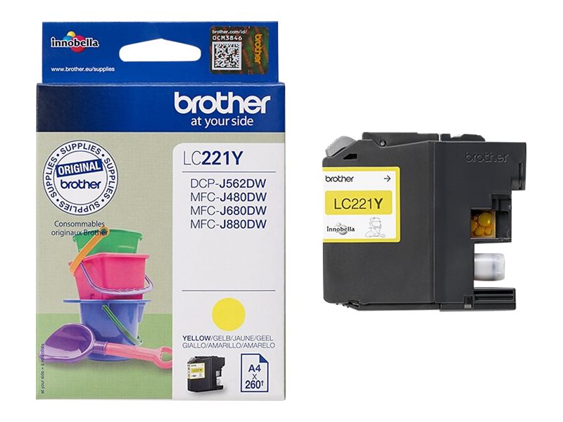 LC221Y BROTHER MFC Tinte yellow 260