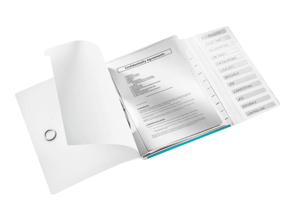 LEITZ Ordnungsmappe WOW 4634 12 Faecher blau LEITZ Ordnungsmappe WOW 4634 12 Faecher blau