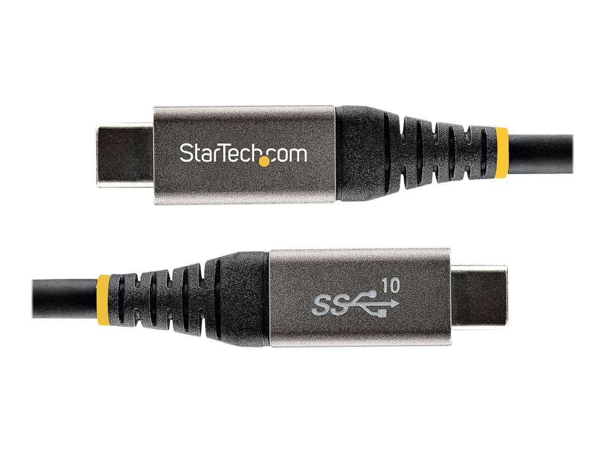 STARTECH.COM 1m USB-C cable 10Gbit/s - USB-IF certified USB-C cable - USB 3.1/3.2 Gen 2 Type-C cable - 100W 5A PD DP Alt Mode