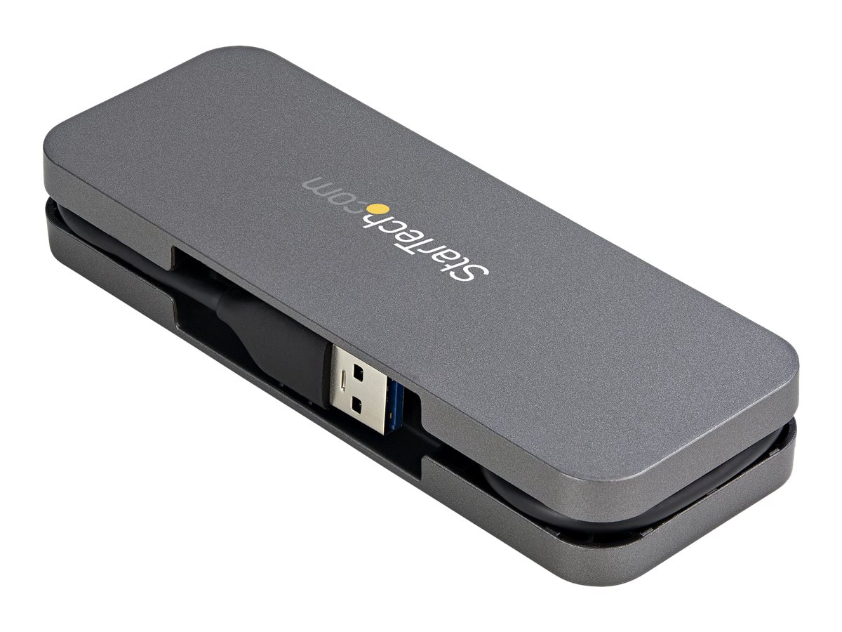 STARTECH.COM 4 Port USB 3.0 Hub 4x USB-A 5Gbps Laptop/Desktop USB Type-A Hub USB Bus Powered 11i Long Cable/Cable Management