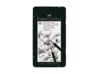 FABER-CASTELL Castell 9000 Art Set Bleistift-Set B, H, HB, 2H, 2B, F, 3B, 4B, 5B, 6B, 7B, 8B gruen, 12 St. FABER-CASTELL Castell 9000 Art Set Bleistift-Set B, H, HB, 2H, 2B, F, 3B, 4B, 5B, 6B, 7B, 8B gruen, 12 St.