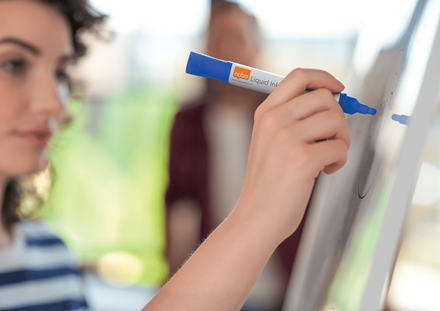 Nobo Liquid Ink Whiteboard-Marker farbsortiert 3,0 mm