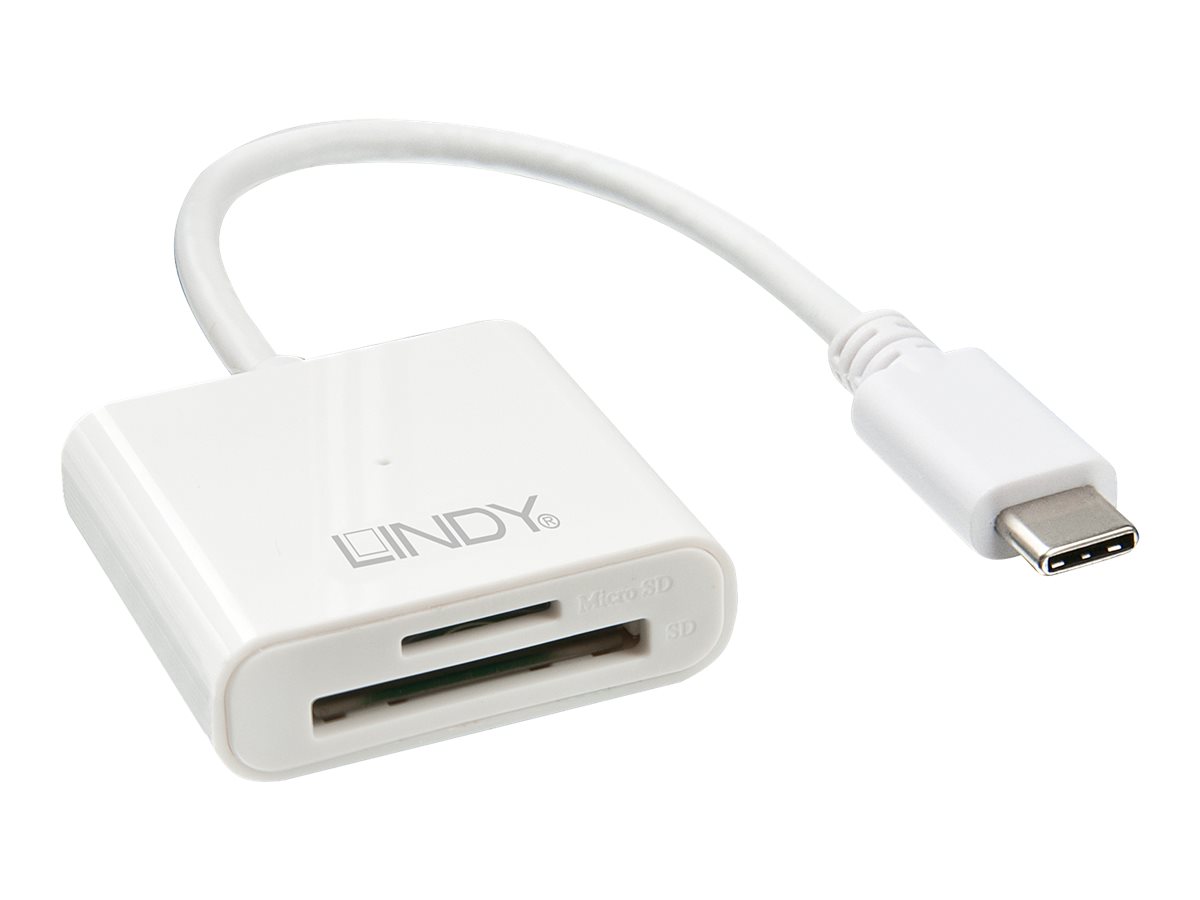 LINDY USB 3.1 Typ C SD und microSD Card Reader USB 3.1 Gen 1 / USB 3.0