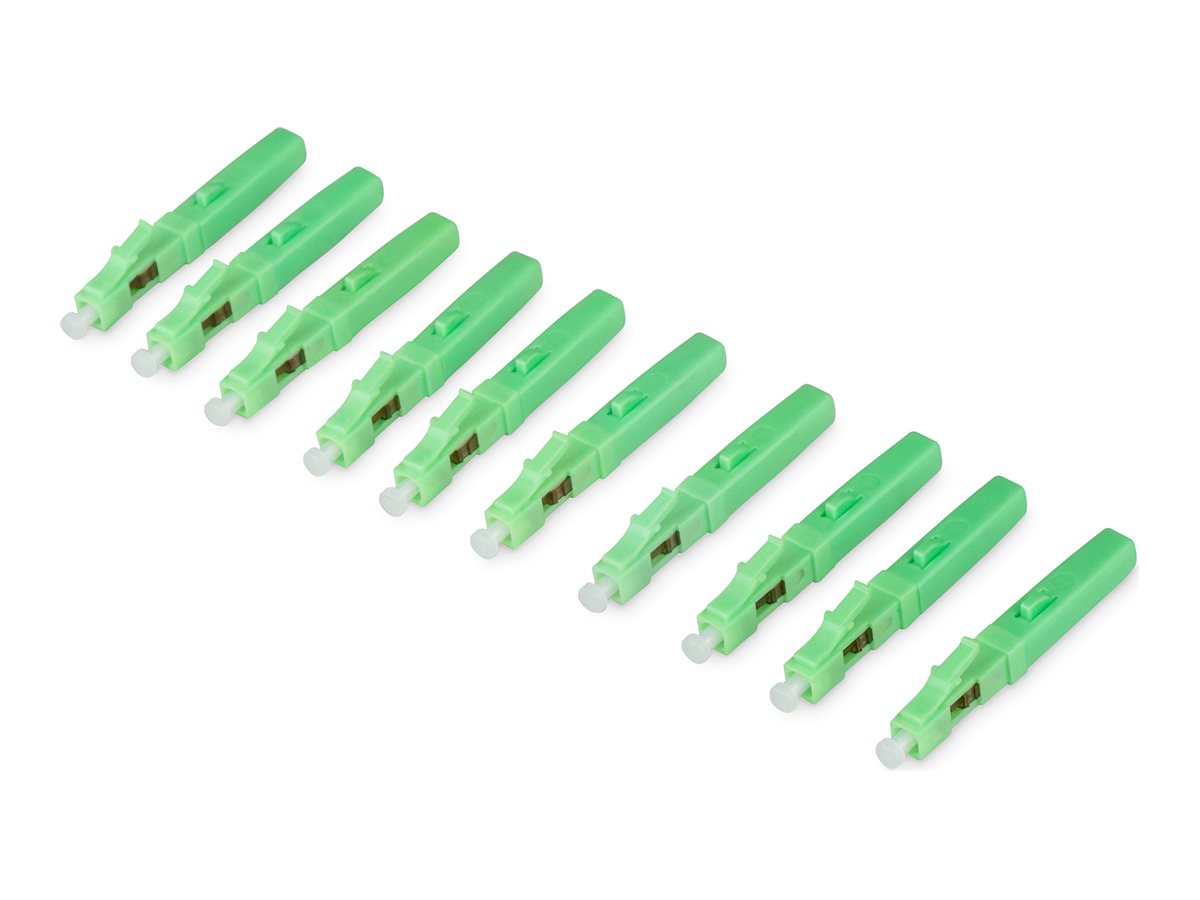 DIGITUS LWL Feldstecker LC/APC Singlemode Grün