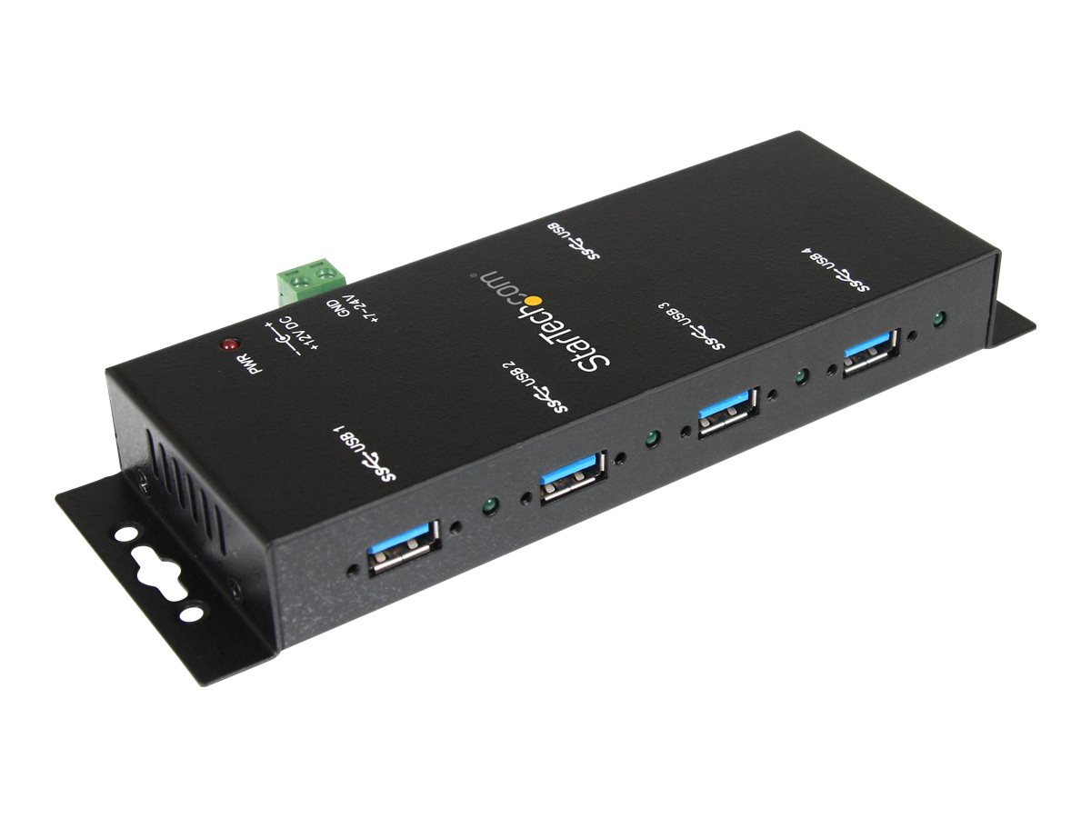 STARTECH.COM Mountable 4-Port Rugged Industrial USB 3.0 SuperSpeed Hub