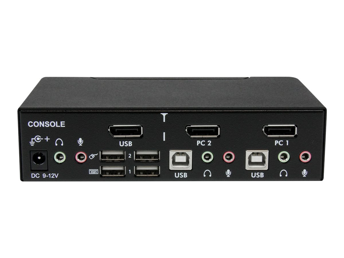 STARTECH.COM 2 Port Professional USB DisplayPort KVM Switch with Audio