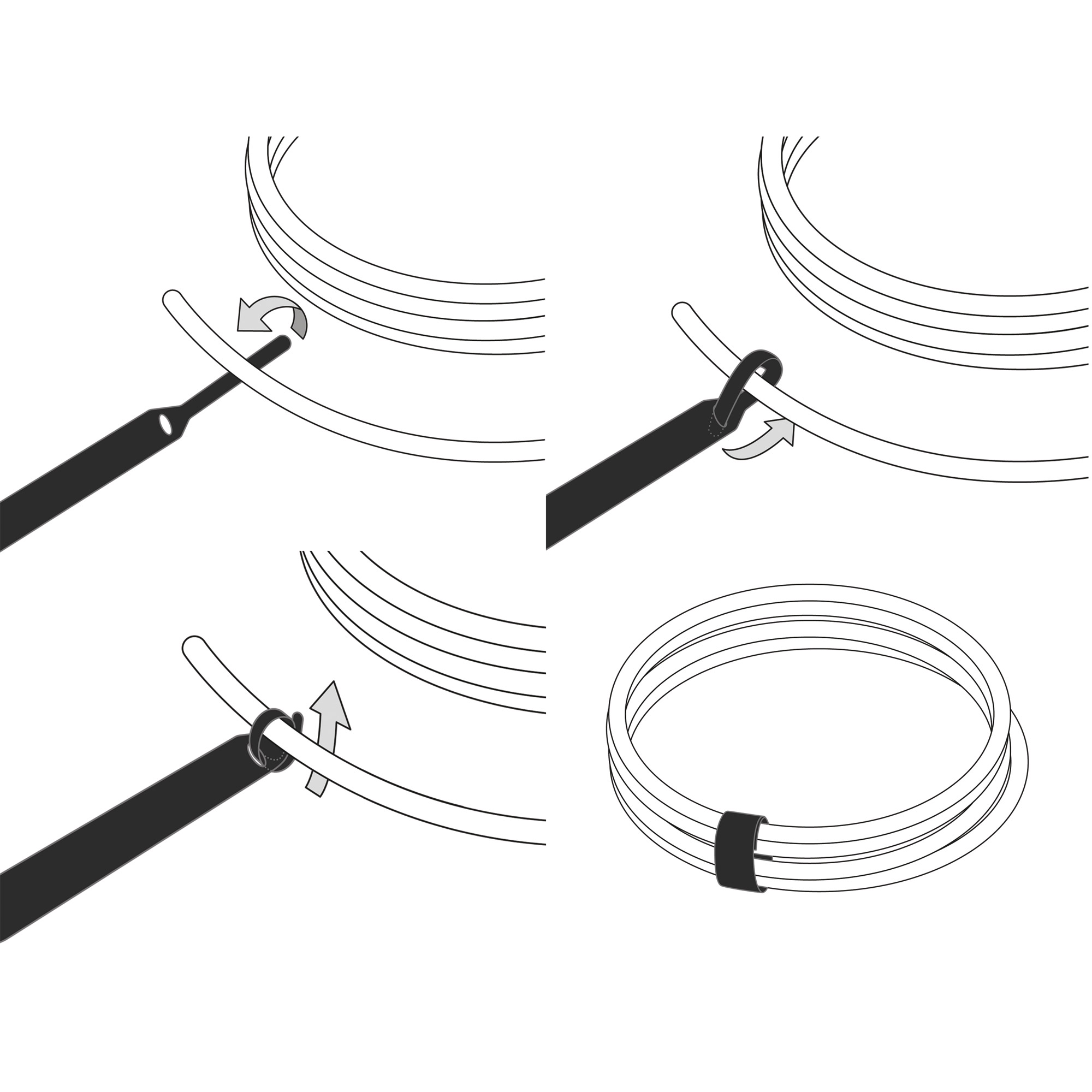 10 LABEL THE CABLE Klettkabelbinder BASIC STRAPS farbsortiert