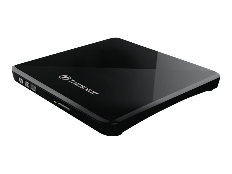 TRANSCEND 8X DVDS-K - Ultra-slim Brenner USB 2.0 extern Black - CD-R/RW, DVD±R, DVD±RW, DVD±R DL, DVD-RAM