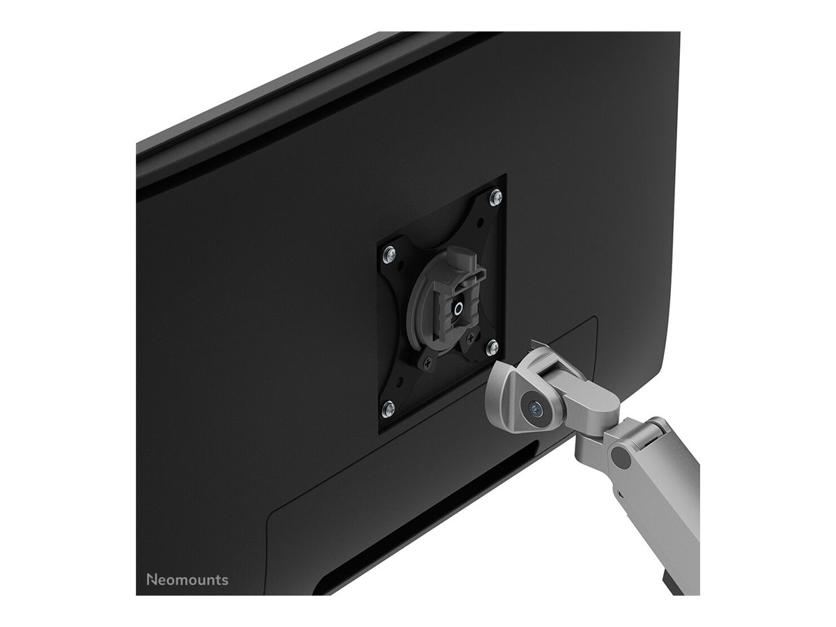 NEOMOUNTS Next Slim Desk Mount double display topfix clamp/grommet silver