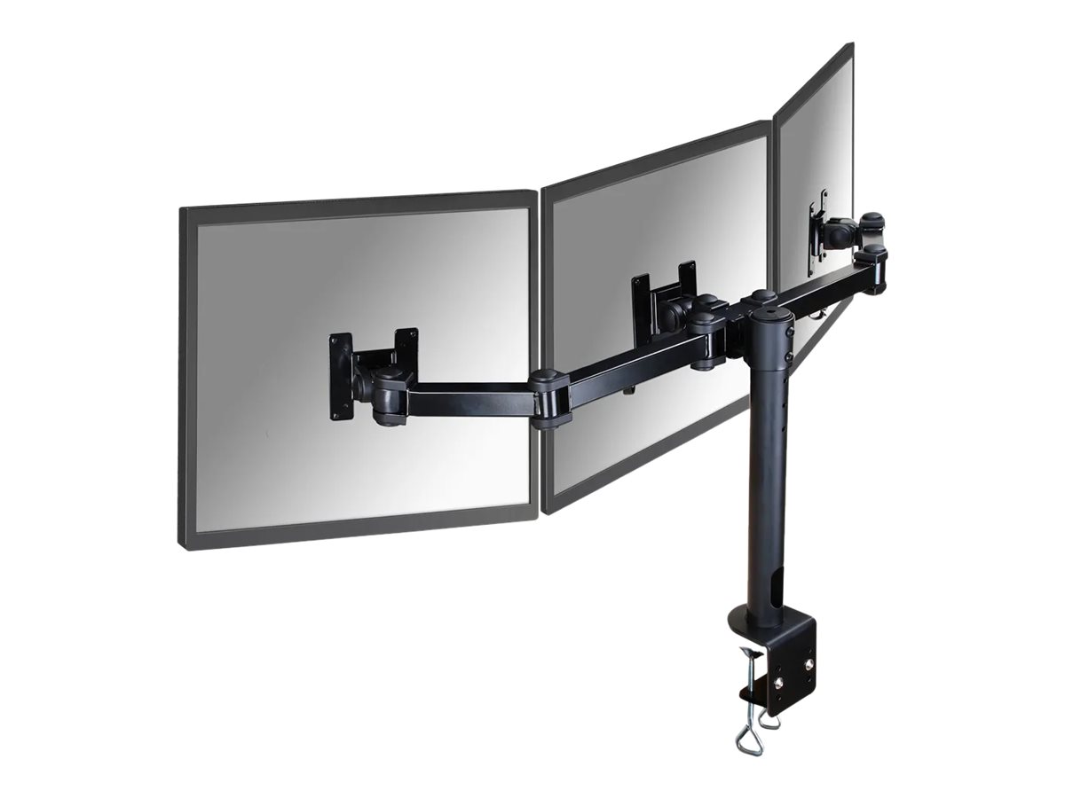 NEOMOUNTS FPMA-D960D3 Desk Mount Clamp 3xFlatscreen 25,4-53,3cm 10-21Zoll VESA 75x75/100x100mm 18kg pivot kipp-dreh-schwe