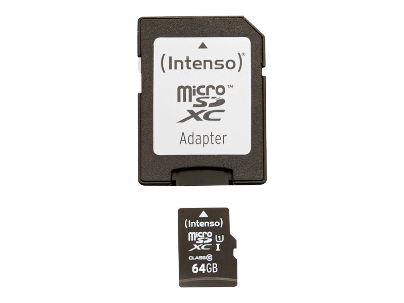 Intenso microSDCard Class10 UHSI 64GB Speicherkarte