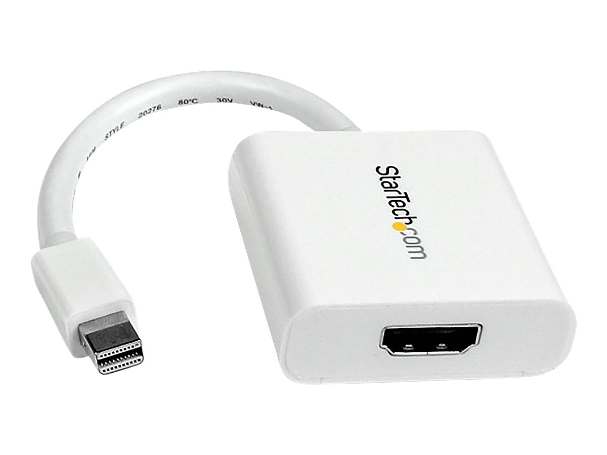 STARTECH.COM Mini DisplayPort to HDMI Video Adapter Converter - White