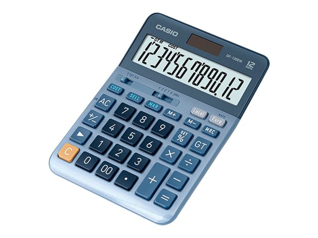 CASIO DF120EM Tischrechner blau
