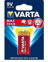VARTA 9V Block Batterie (1er Pack) Alkaline Longlife Max Power VARTA 9V Block Batterie (1er Pack) Alkaline Longlife Max Power