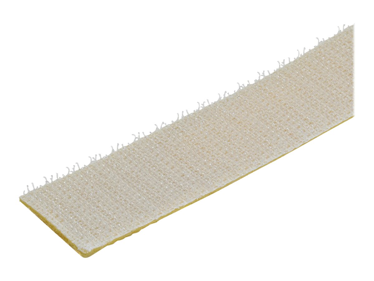 STARTECHCOM 30,4m Klettkabelbinder Rolle Gelb Wiederverwendbar