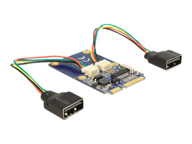 Mini PCIe IO full size 2 x USB 20 TypA Buchse