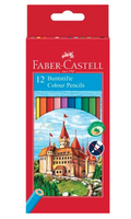 12 FABER-CASTELL CASTLE Buntstifte farbsortiert