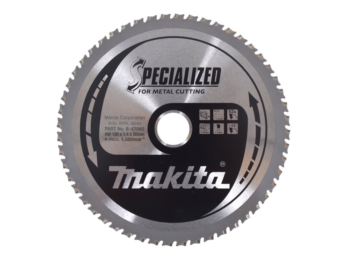makita B-47042 SPECIALIZED KreissÃ¤geblatt 150,0 mm, 52 ZÃ¤hne
