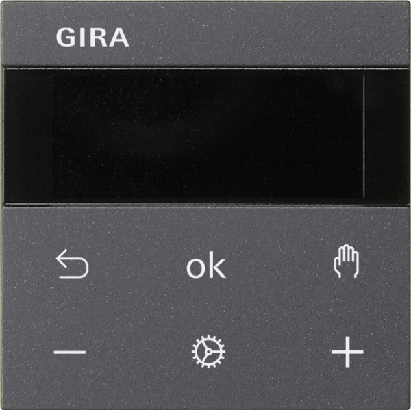 Gira S3000 Raumtemperaturregler Bluetooth System 55 anthrazit