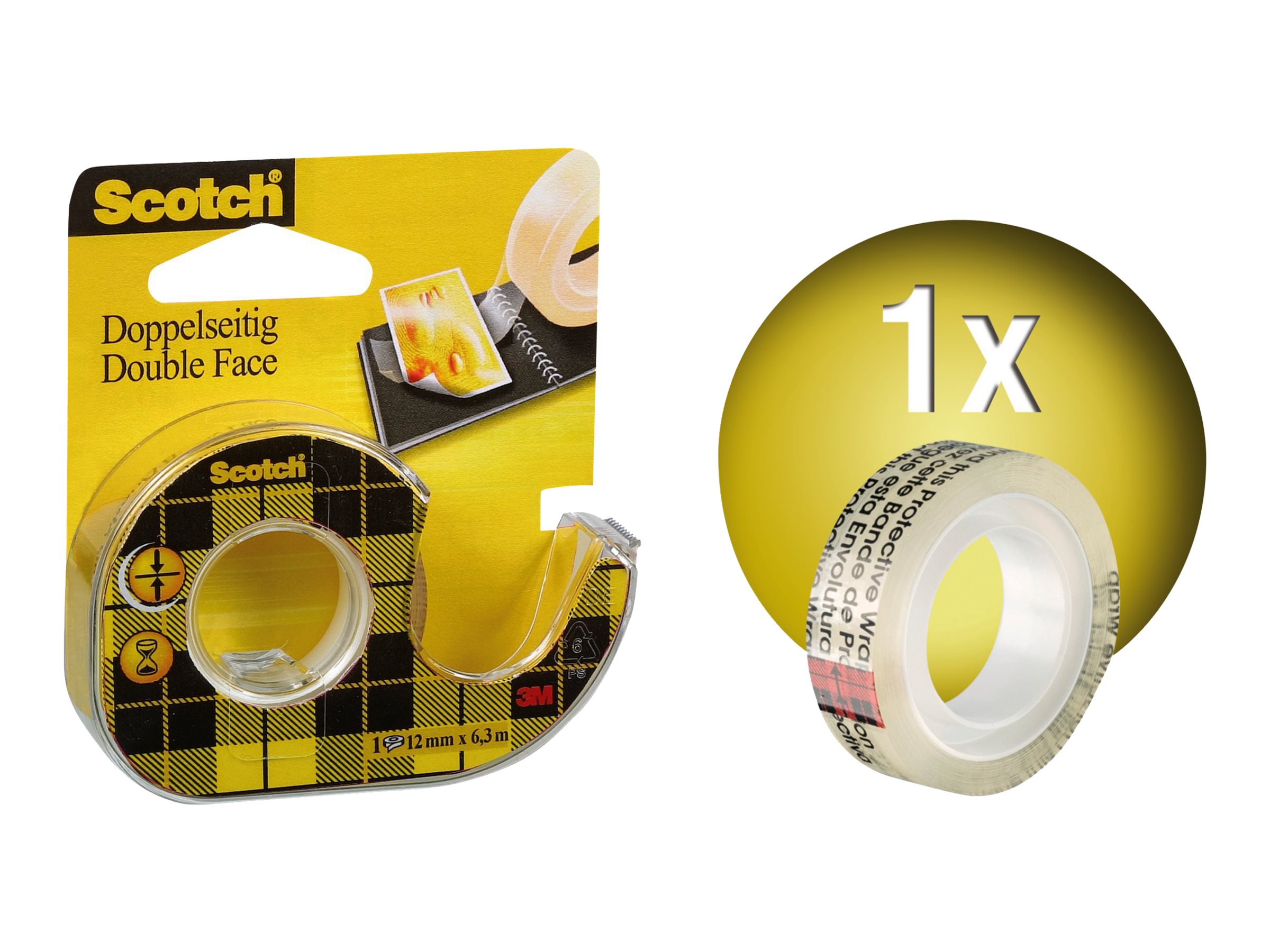 Scotch Klebefilmabroller Permanent Double-Sided gelb Scotch Klebefilmabroller Permanent Double-Sided gelb