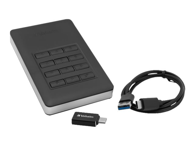 Verbatim Store ?n? Go Secure HDD mit Keypad USB 3.1 Gen.1 externe Festplatte 2TB