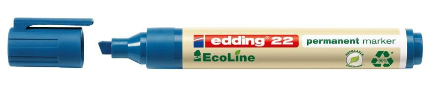 edding 22 EcoLine Permanentmarker blau 1,0 5,0 mm, 10 St