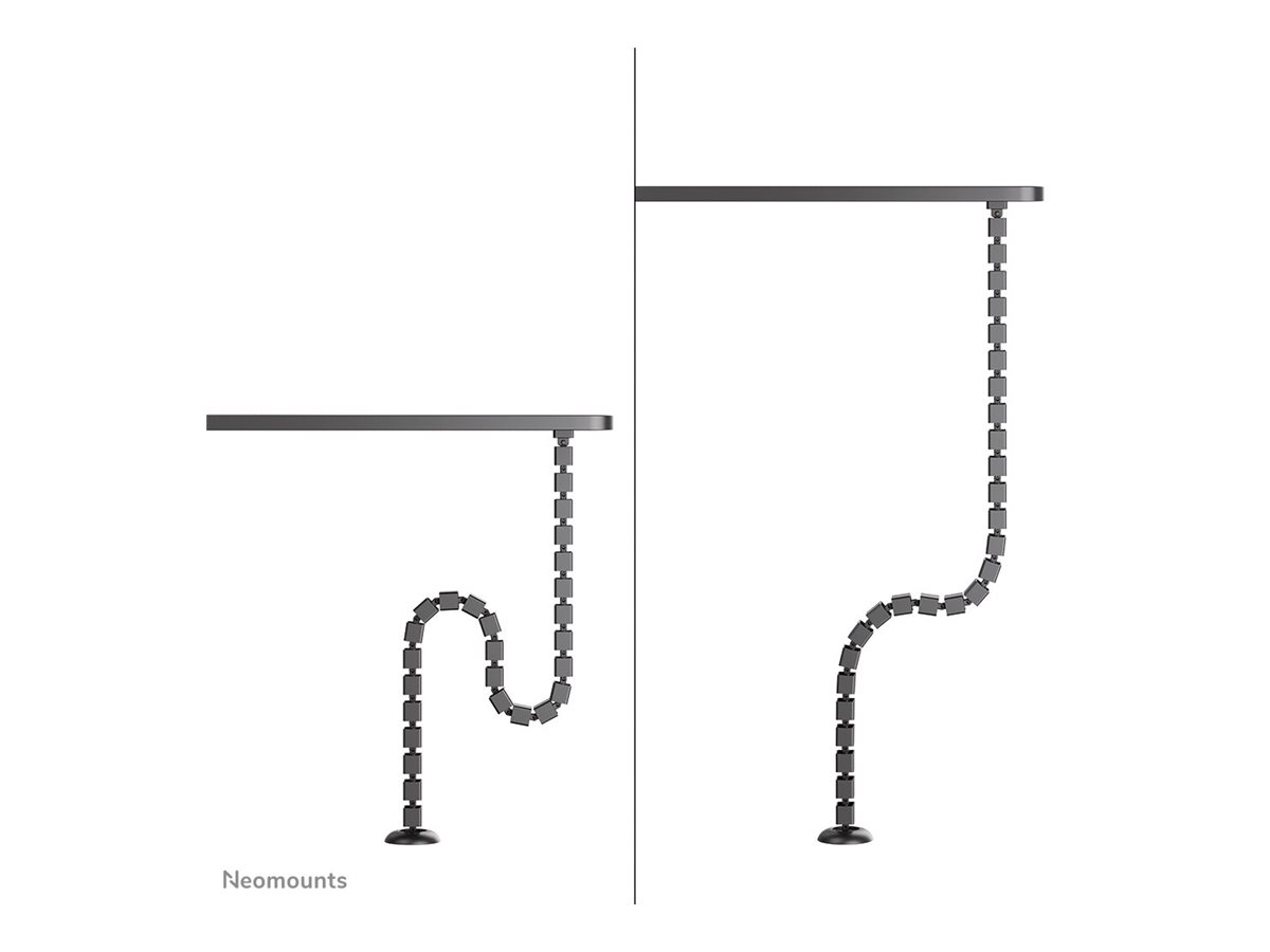 NEOMOUNTS Cable Spine Organizer for sitstand desk frames magnet mounted black