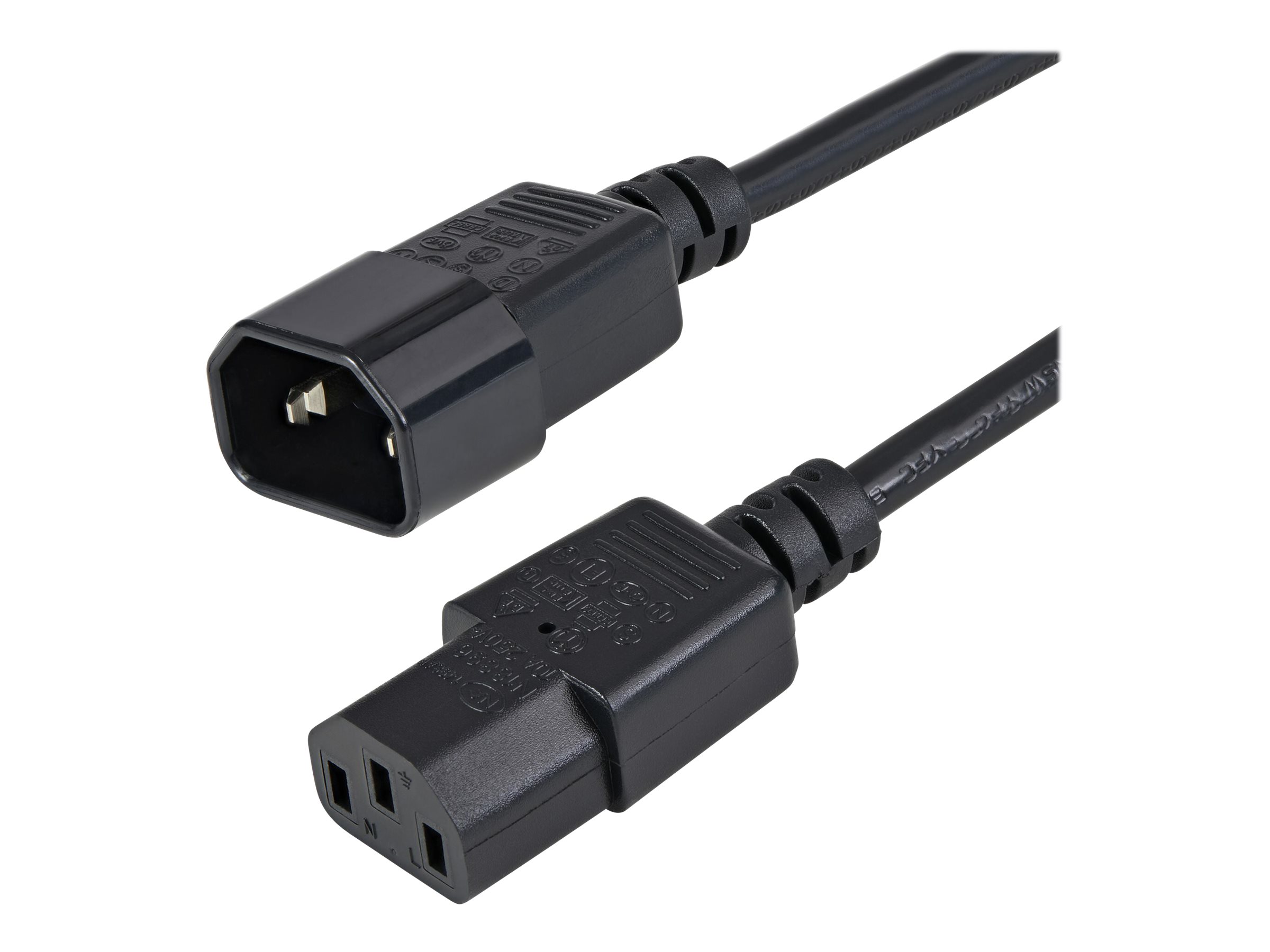 STARTECH.COM 1m Standard Computer Power Cord Extension - C14 to C13 STARTECH.COM 1m Standard Computer Power Cord Extension - C14 to C13