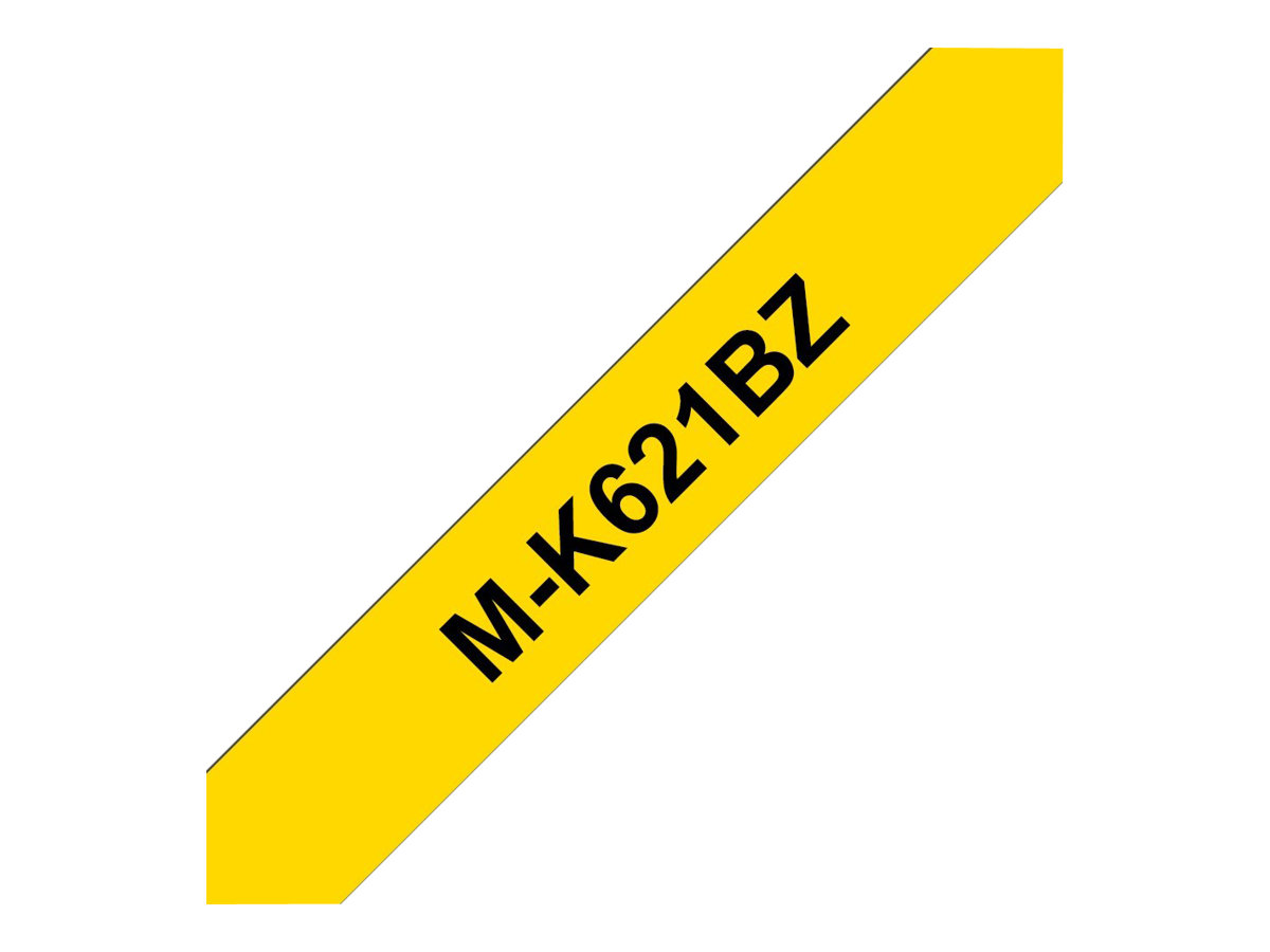 Brother M-K621BZ - Schwarz auf Gelb - Rolle (0,9 cm x 8 m)