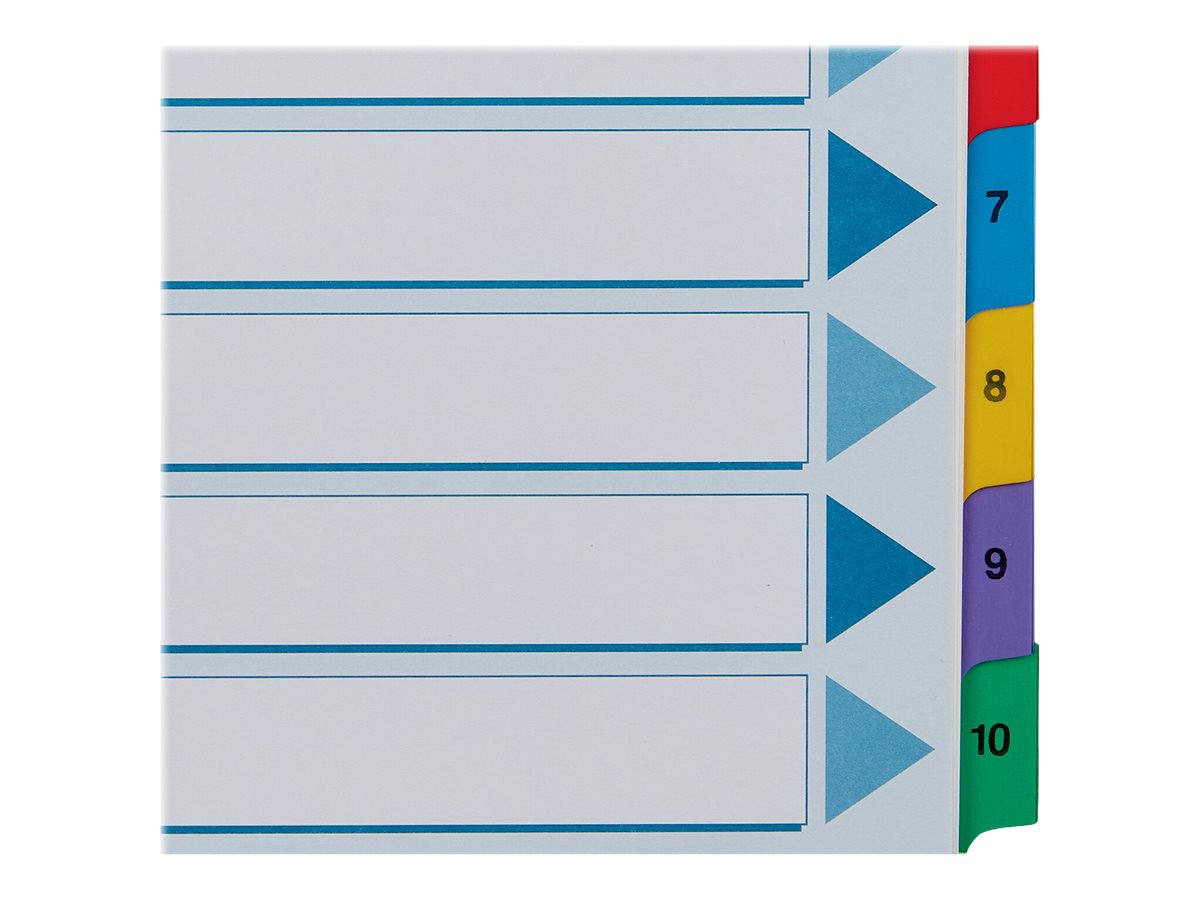 Esselte Ordnerregister DIN A4 Vollformat 110 farbig 10teilig, 1 Satz