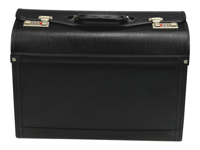 Alassio Pilotenkoffer GENOVA Lederimitat schwarz 46,0 x 20,5 x 35,0 cm