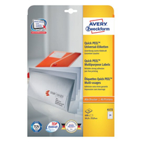 AVERY Zweckform Etiketten 6172 weiß 64,6 x 33,8 mm, 30 Blatt