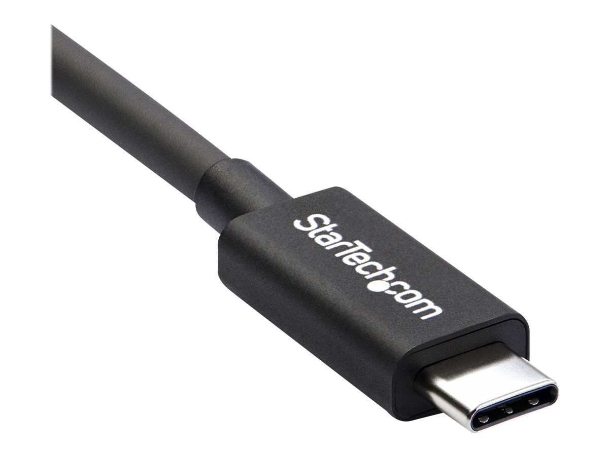 STARTECH.COM 0.5m Thunderbolt 3 40Gbps USB-C Cable Thunderbolt USB and DisplayPort Compatible