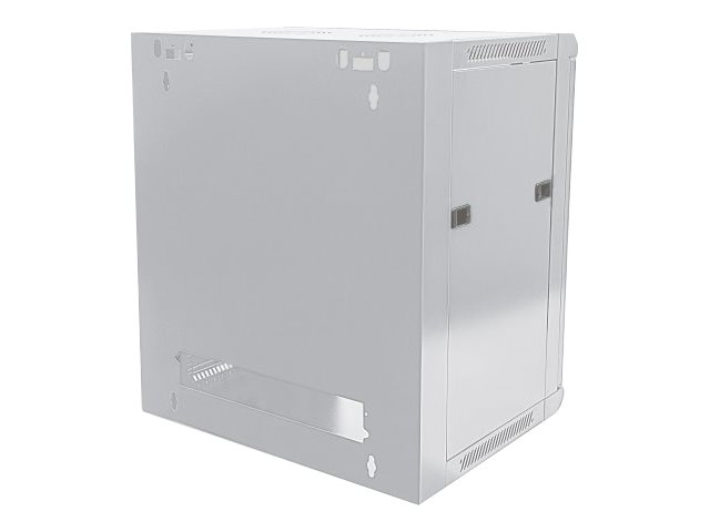 INTELLINET 48,3cm Wandverteiler 9 HE 600mm tief 19Zoll HxBxT 500 x 570 x 600 mm unmontiert grau