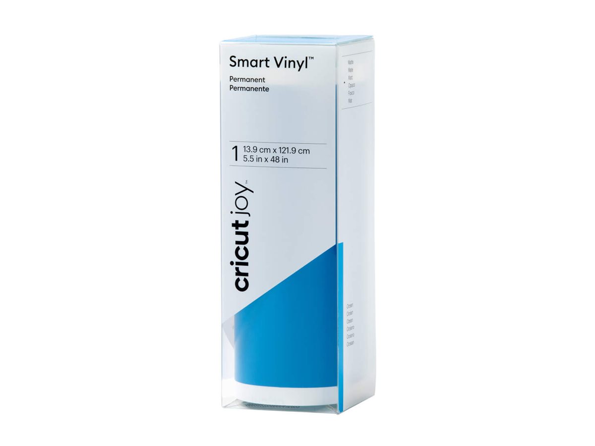 cricutâ„¢ Joy Smart Vinyl matt Vinylfolie permanent blau 13,9 x 121,9 cm, 1 Rolle cricutâ„¢ Joy Smart Vinyl matt Vinylfolie permanent blau 13,9 x 121,9 cm, 1 Rolle