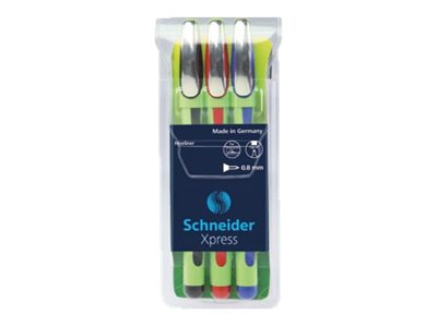 2 + 1 GRATIS: Schneider Xpress Fineliner farbsortiert 0,8 mm, 2 St. + GRATIS 1 Fineliner Xpress rot
