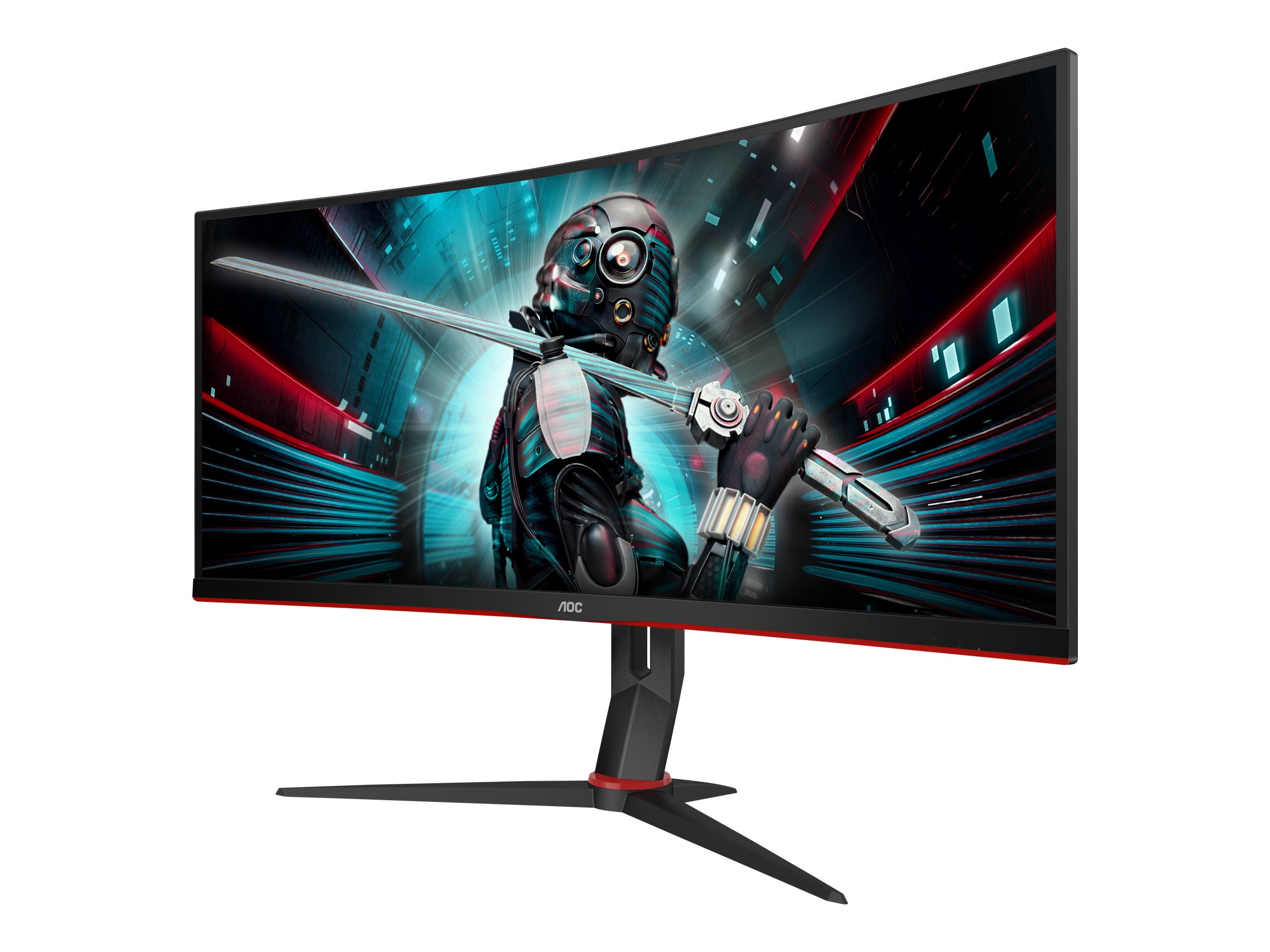 AOC CU34G2X, 86,36 cm (34 Zoll), Curved, 144Hz, FreeSync, VA - DP, 2xHDMI