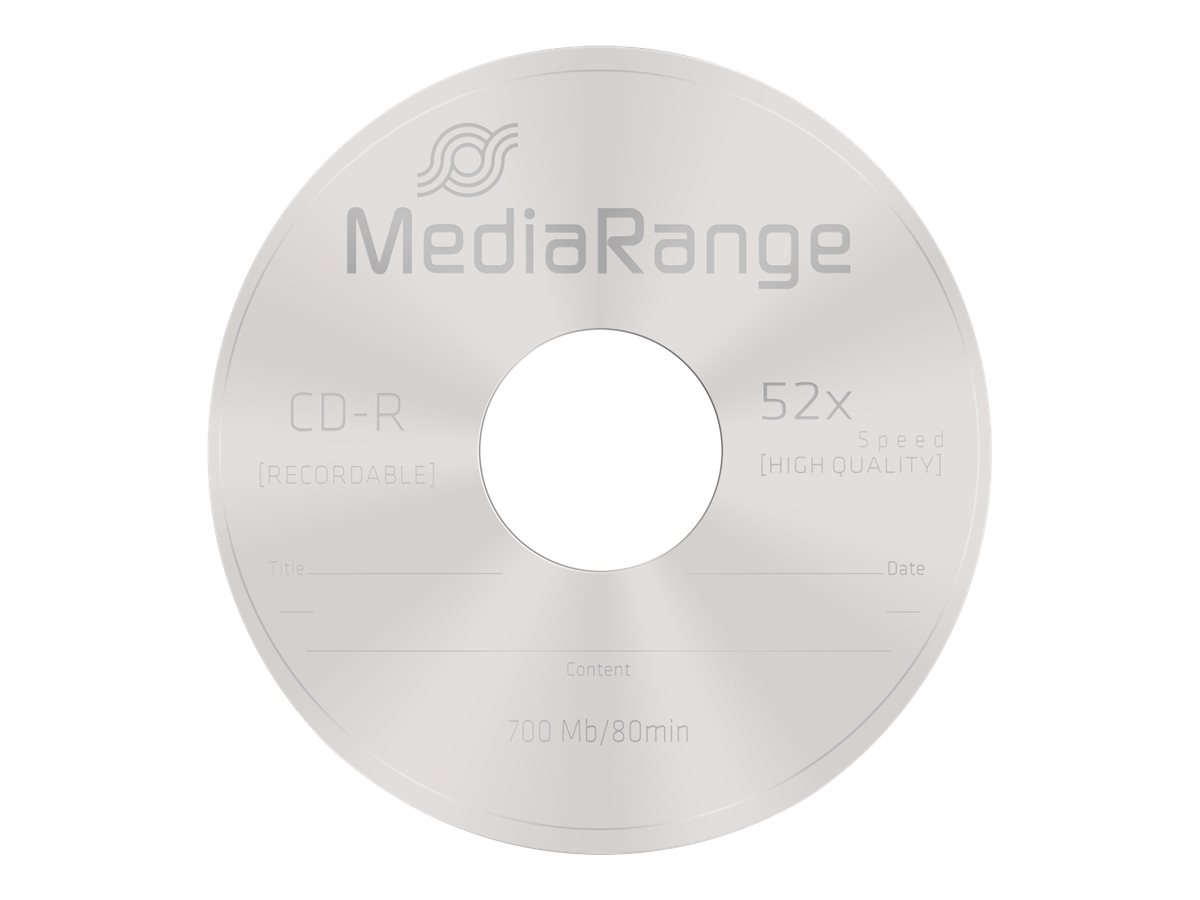 MEDIARANGE CDR80 700MB 52x 25 CB