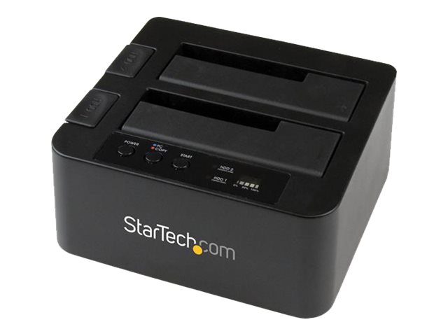 StarTech.com Dual Bay Hard Drive Duplicator, Standalone USB 3.0 (5 Gbps) eSATA to 2.53.5 SATA III HDDSSD ClonerCopier, Hard Drive Docking Station - Hard Disk Cloner - Speicher-Controller - SATA 6Gb/s - USB 3.0