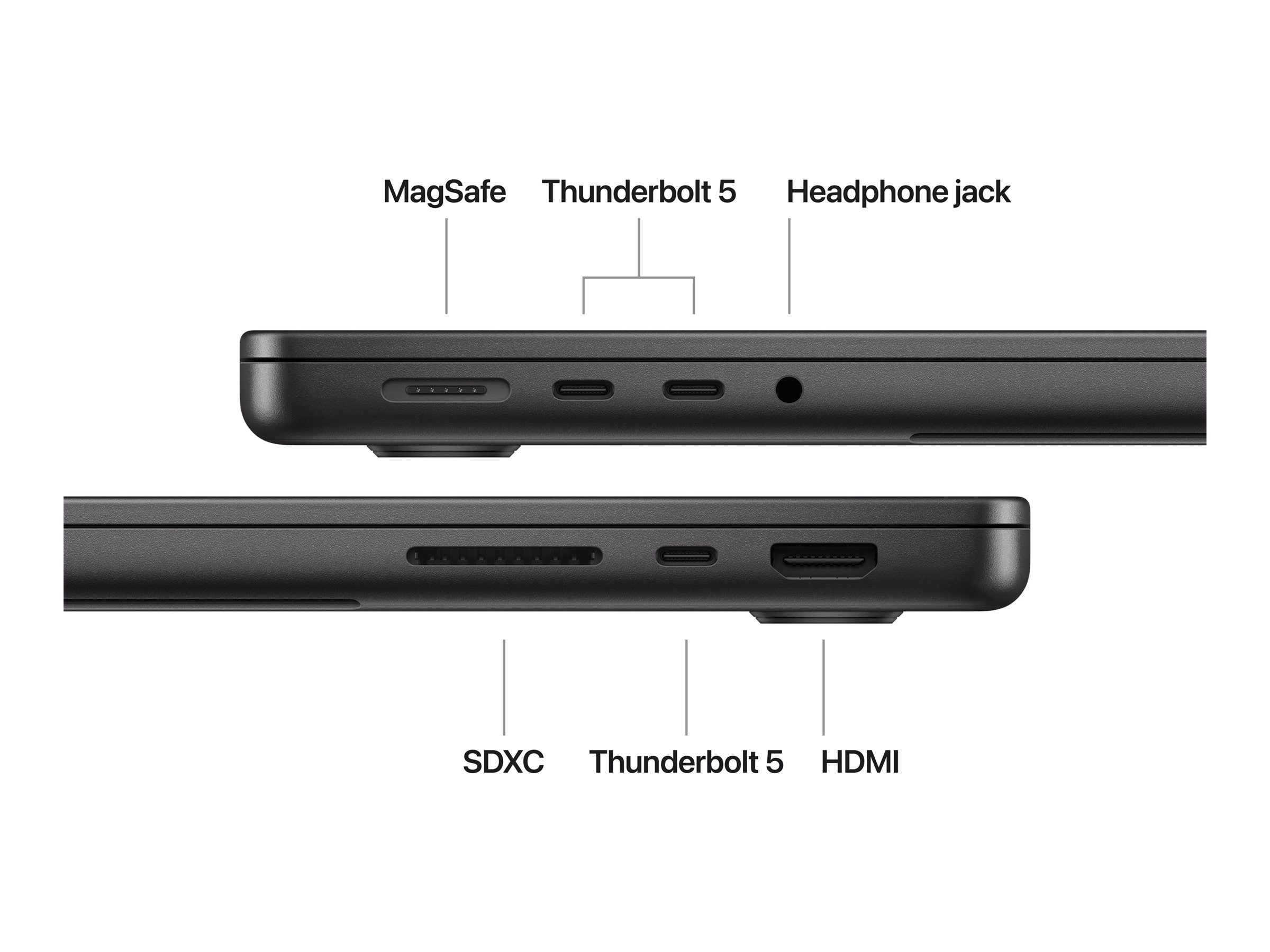 APPLE MacBook Pro 35,97cm 14,2Zoll Apple M4 Pro chip with 14core CPU and 20core GPU 24GB 1TB SSD Space Black