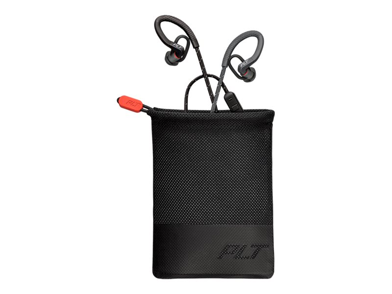 Poly BackBeat Fit 350 - Kopfhörer - Ohrbügel - im Ohr - Sport - Schwarz - Grau - Binaural - SchweiÃresistent - Wasserfest Poly BackBeat Fit 350 - Kopfhörer - Ohrbügel - im Ohr - Sport - Schwarz - Grau - Binaural - SchweiÃresistent - Wasserfest