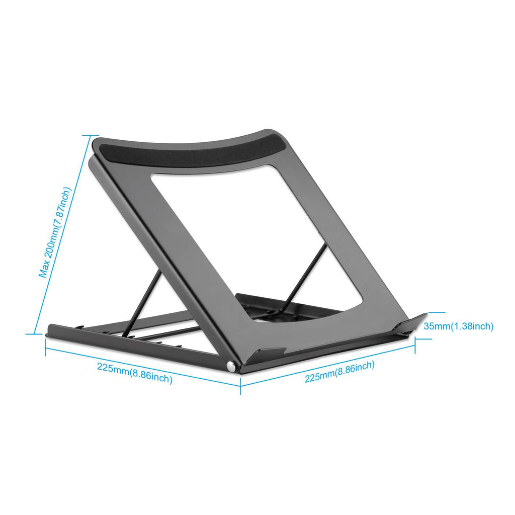 MANHATTAN Verstellbarer Staender fuer Notebooks und Tablets Ergonomische Ablage fuer Geraete von 25,439,6cm 1015,6Zoll bis zu 5kg