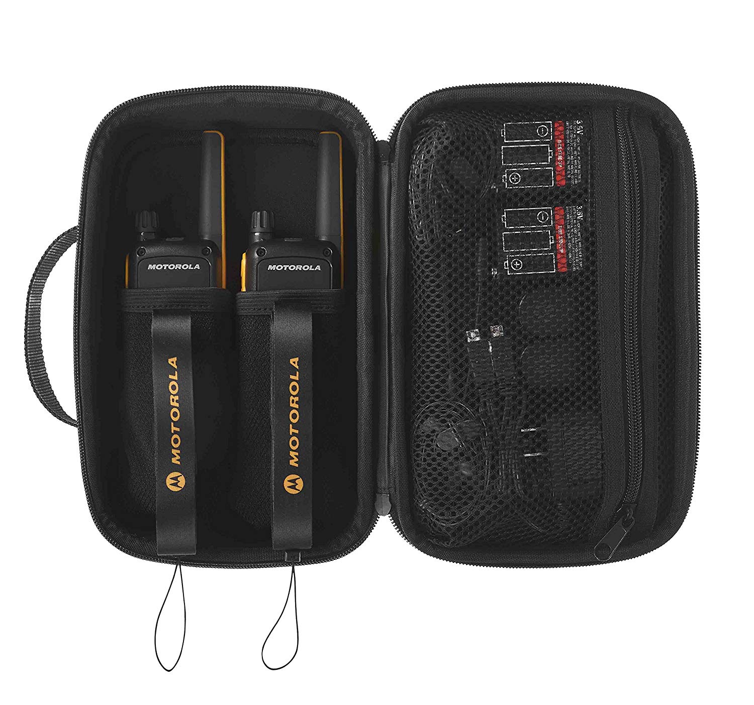 MOT Talkabout T82 Extreme TwinPack PMR446 HFG inkl Koffer 2 Funkgeräte Akkus Micro USB Lader Gürtelclip Headsets Tragebänder
