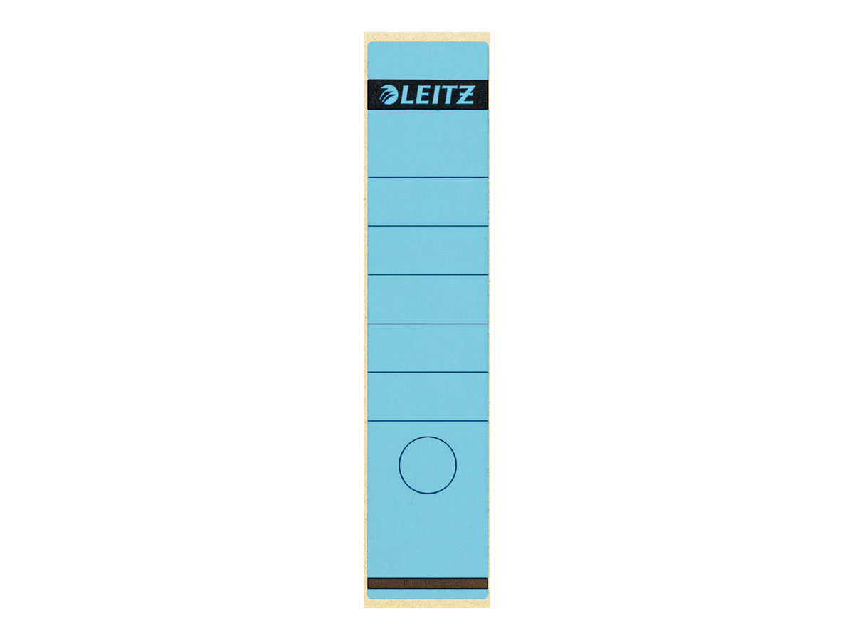 100 LEITZ Ordneretiketten 1640 blau fuer 8,0 cm Rueckenbreite 100 LEITZ Ordneretiketten 1640 blau fuer 8,0 cm Rueckenbreite
