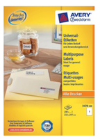 AVERY Zweckform Etiketten 3478200 weiß 210,0 x 297,0 mm, 220 Blatt